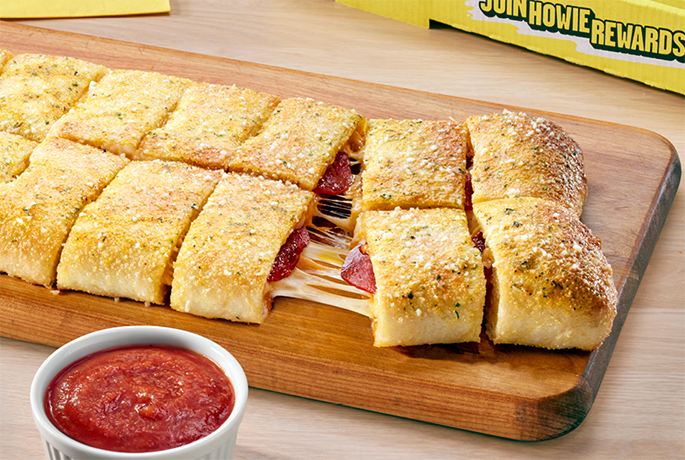 Pepperoni Stuffed Howie Bread